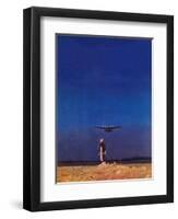 "Airplane Takeoff," April 6, 1940-Charles De Soria-Framed Giclee Print