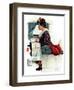 "Airplane Trip" or "First Flight", June 4,1938-Norman Rockwell-Framed Giclee Print