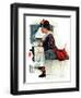 "Airplane Trip" or "First Flight", June 4,1938-Norman Rockwell-Framed Giclee Print