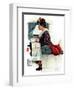 "Airplane Trip" or "First Flight", June 4,1938-Norman Rockwell-Framed Giclee Print