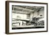 Airplane Undergoing Repair-null-Framed Premium Giclee Print