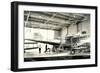 Airplane Undergoing Repair-null-Framed Premium Giclee Print