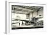 Airplane Undergoing Repair-null-Framed Premium Giclee Print