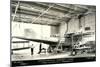 Airplane Undergoing Repair-null-Mounted Premium Giclee Print