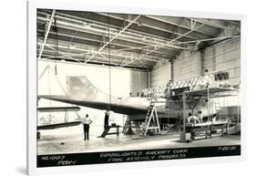 Airplane Undergoing Repair-null-Framed Art Print