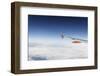 Airplane, Wing, Airbus A320 Above the Clouds, Sky, Horizon-Axel Schmies-Framed Photographic Print