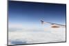 Airplane, Wing, Airbus A320 Above the Clouds, Sky, Horizon-Axel Schmies-Mounted Photographic Print