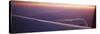 Airplane Wing at Dusk-null-Stretched Canvas