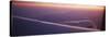 Airplane Wing at Dusk-null-Stretched Canvas