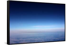 Airplane With Vapor Trail-null-Framed Stretched Canvas