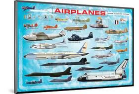 Airplanes for Kids-null-Mounted Art Print