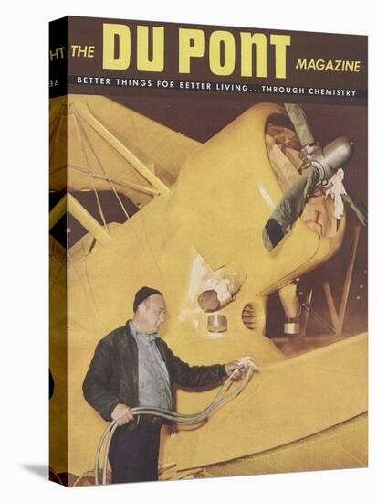 Airplanes, Front Cover of 'The Du Pont Magazine', 1945-null-Stretched Canvas