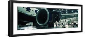 Airplanes in a Hangar, Mirabel Airport, Montreal, Quebec, Canada-null-Framed Photographic Print