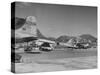 Airplanes Sitting at Kai Tai Airport-null-Stretched Canvas