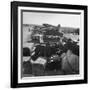 Airplanes Sitting on Airstrip at Airfield and Supplies Sitting in Trucks-Jack Birns-Framed Photographic Print