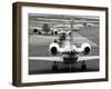 Airplanes Waiting to Take Off from Laguardia Airport, Carrying Travelers for Thanksgiving Holiday-null-Framed Premium Photographic Print