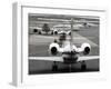 Airplanes Waiting to Take Off from Laguardia Airport, Carrying Travelers for Thanksgiving Holiday-null-Framed Photographic Print