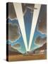 Airplanes with Searchlights-null-Stretched Canvas