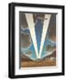 Airplanes with Searchlights-null-Framed Art Print