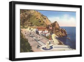 Airport and Orilla Jardin, Catalina, California-null-Framed Art Print