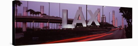 Airport at Dusk, Los Angeles International Airport, Los Angeles, California, USA-null-Stretched Canvas