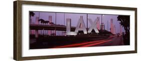 Airport at Dusk, Los Angeles International Airport, Los Angeles, California, USA-null-Framed Photographic Print