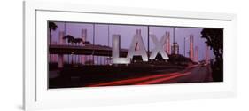 Airport at Dusk, Los Angeles International Airport, Los Angeles, California, USA-null-Framed Photographic Print