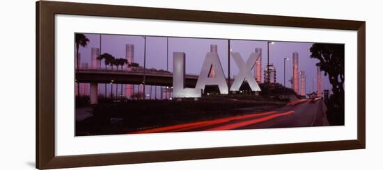 Airport at Dusk, Los Angeles International Airport, Los Angeles, California, USA-null-Framed Photographic Print