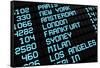 Airport Board International Destinations-NiroDesign-Framed Stretched Canvas