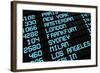 Airport Board International Destinations-NiroDesign-Framed Art Print