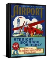 Airport Bourbon Whiskey-null-Framed Stretched Canvas