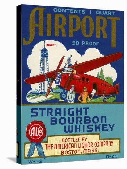 Airport Bourbon Whiskey-null-Stretched Canvas