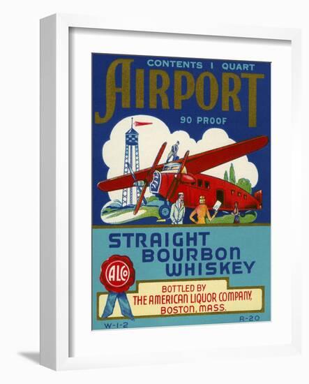 Airport Bourbon Whiskey-null-Framed Giclee Print