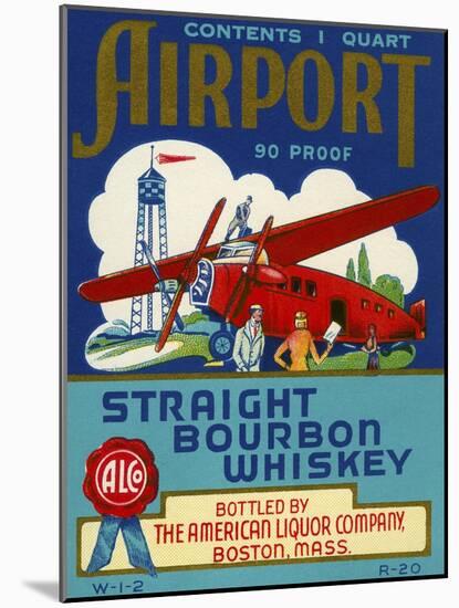 Airport Bourbon Whiskey-null-Mounted Giclee Print