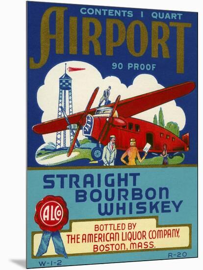 Airport Bourbon Whiskey-null-Mounted Giclee Print
