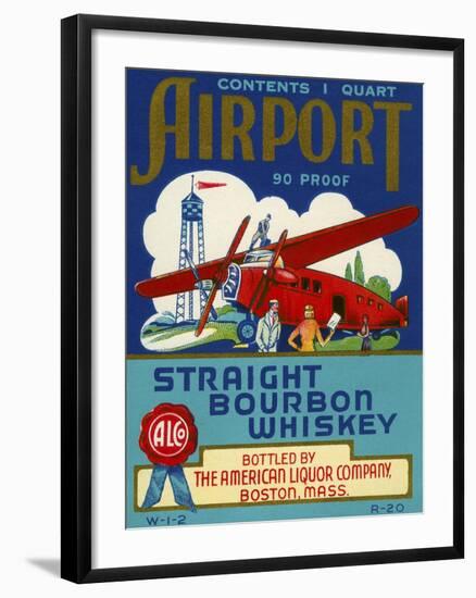 Airport Bourbon Whiskey-null-Framed Premium Giclee Print