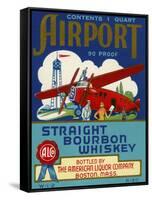 Airport Bourbon Whiskey-null-Framed Stretched Canvas