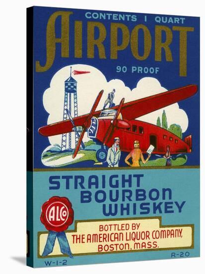 Airport Bourbon Whiskey-null-Stretched Canvas
