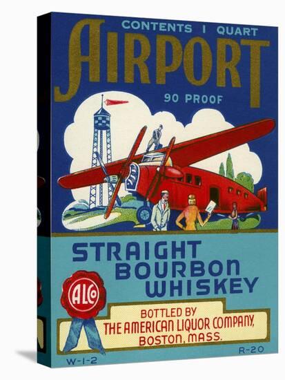 Airport Bourbon Whiskey-null-Stretched Canvas