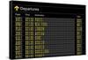 Airport Departures Board-z_i_b_i-Framed Stretched Canvas