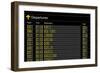 Airport Departures Board-z_i_b_i-Framed Art Print