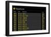 Airport Departures Board-z_i_b_i-Framed Art Print