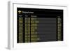 Airport Departures Board-z_i_b_i-Framed Art Print