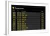 Airport Departures Board-z_i_b_i-Framed Art Print