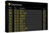 Airport Departures Board-z_i_b_i-Stretched Canvas