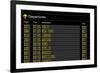 Airport Departures Board-z_i_b_i-Framed Art Print