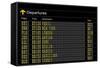 Airport Departures Board-z_i_b_i-Framed Stretched Canvas