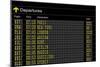 Airport Departures Board-z_i_b_i-Mounted Art Print