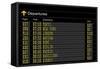 Airport Departures Board-z_i_b_i-Framed Stretched Canvas