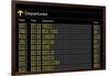 Airport Departures Board-z_i_b_i-Framed Art Print